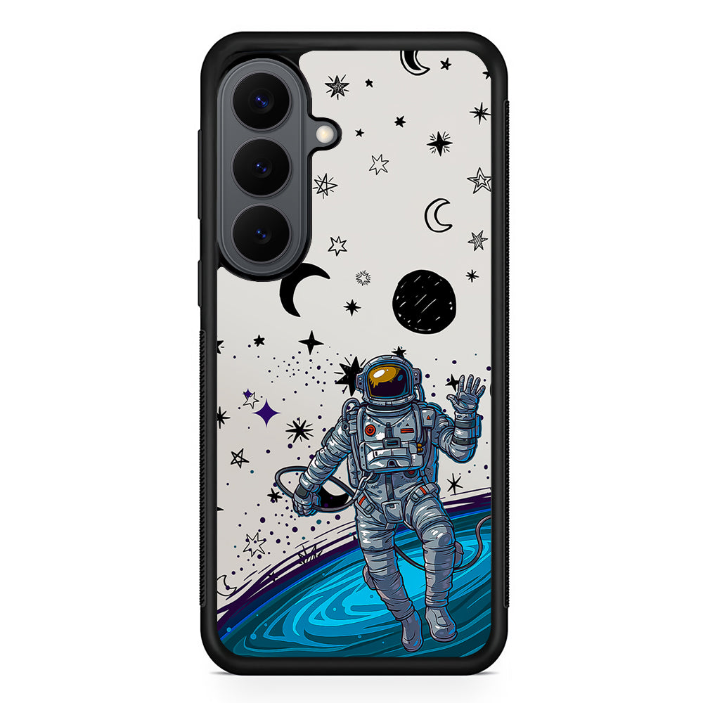 Astronaut Lost in Space Samsung Galaxy S26 Plus Case | Slim Rubber Case for Samsung Galaxy S26 Plus