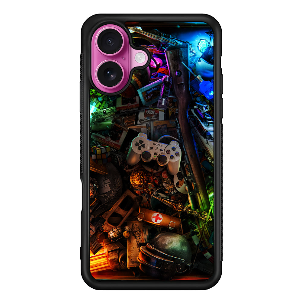 Video Games Retro Art iPhone 17 Case | Slim Protective Rubber Phone Cover