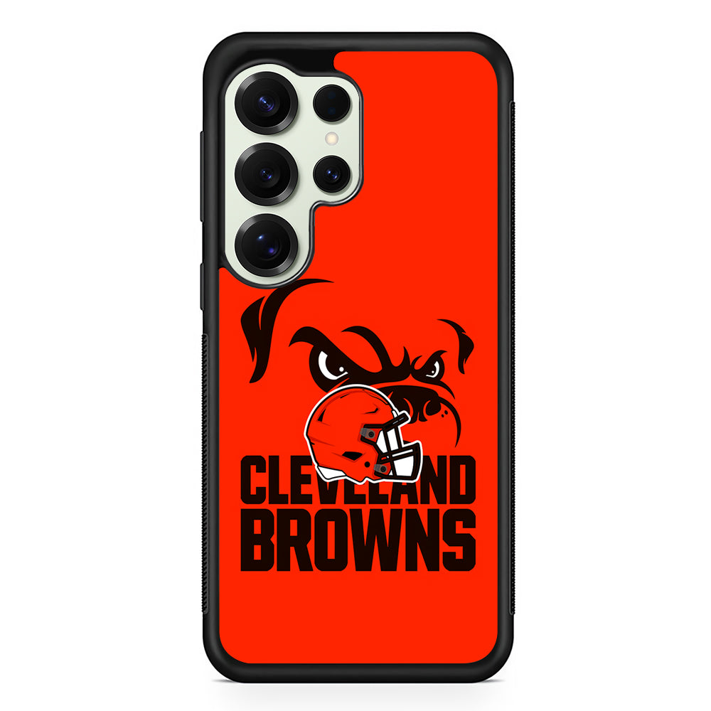 Cleveland Browns Helmet Samsung Galaxy S25 Ultra Case | Durable Rubber Case for Samsung Galaxy S25 Ultra
