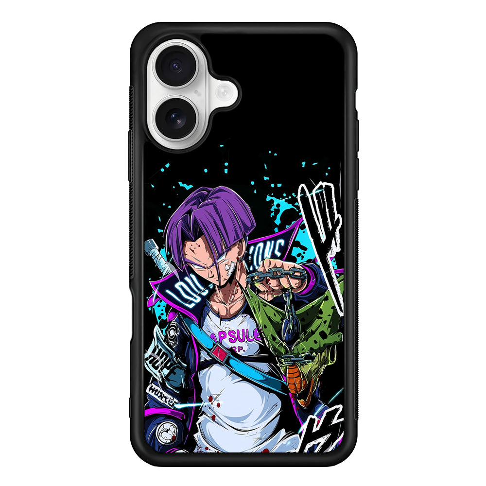 Future Trunks Stylish iPhone 16 Plus Case | Durable Protective Rubber Cover