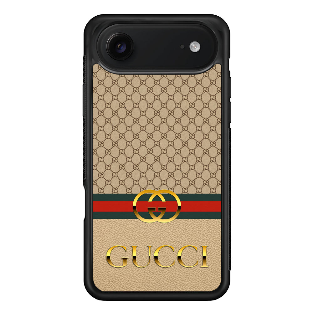 Gucci Gold Clasp iPhone 17 Air Case | Slim Rubber Case for iPhone 17 Air