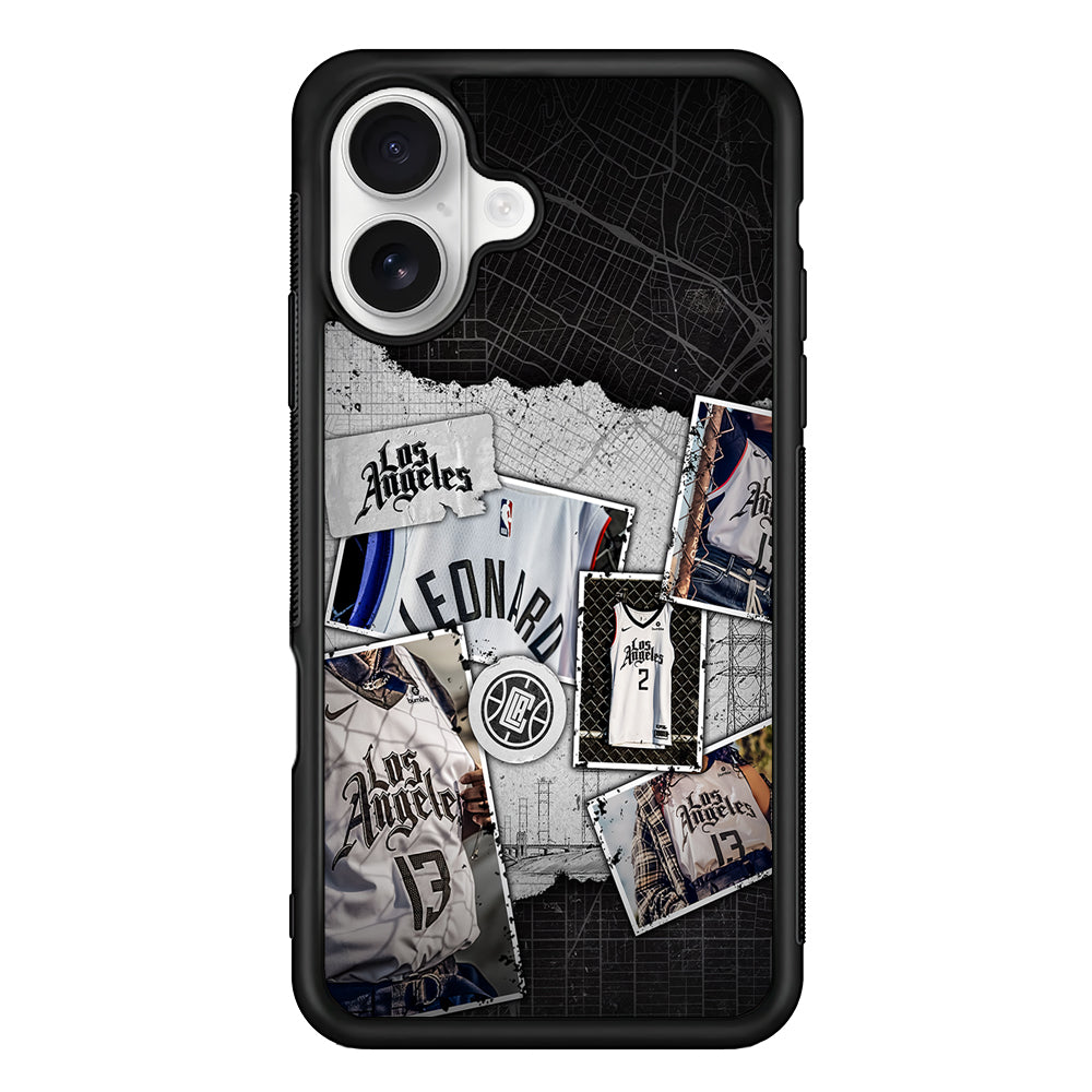 LA Clippers Jersey iPhone 16 Plus Case | Durable Protective Rubber Cover