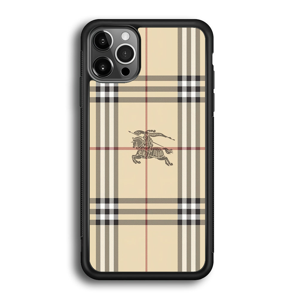 Burberry Latte Cream iPhone 12 Pro Max Case | Slim Rubber Case for iPhone 12 Pro Max