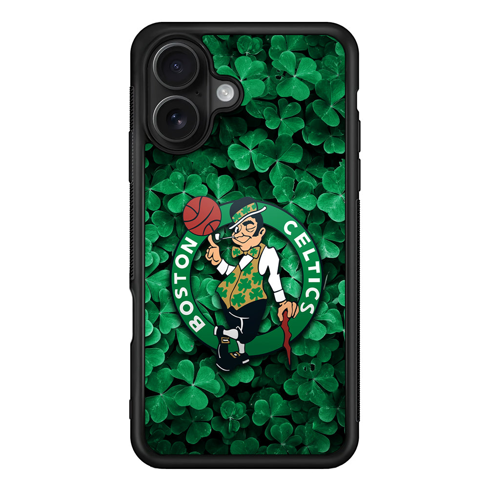 Boston Celtics Leaf iPhone 16 Case - Oxvistore