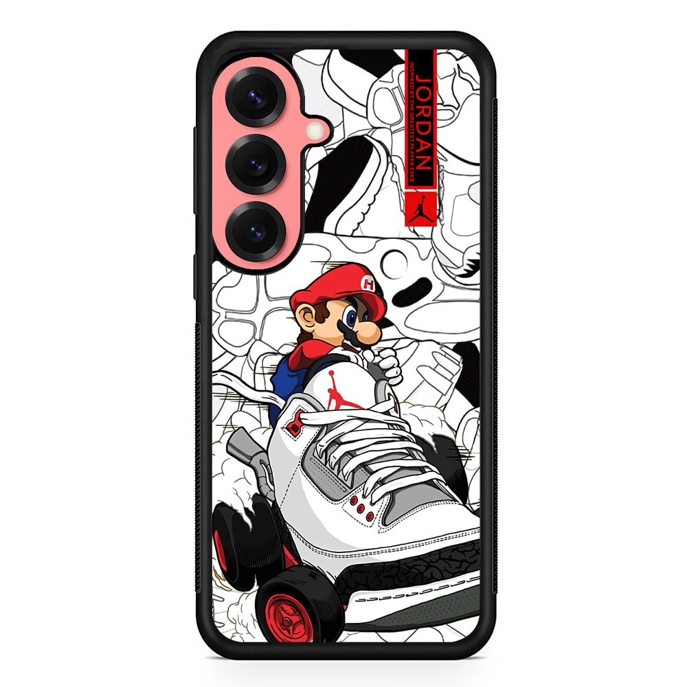 Air Jordan Mario Ride The Shoes Samsung Galaxy S25 Case | Slim Protective Cover for Samsung Galaxy S25