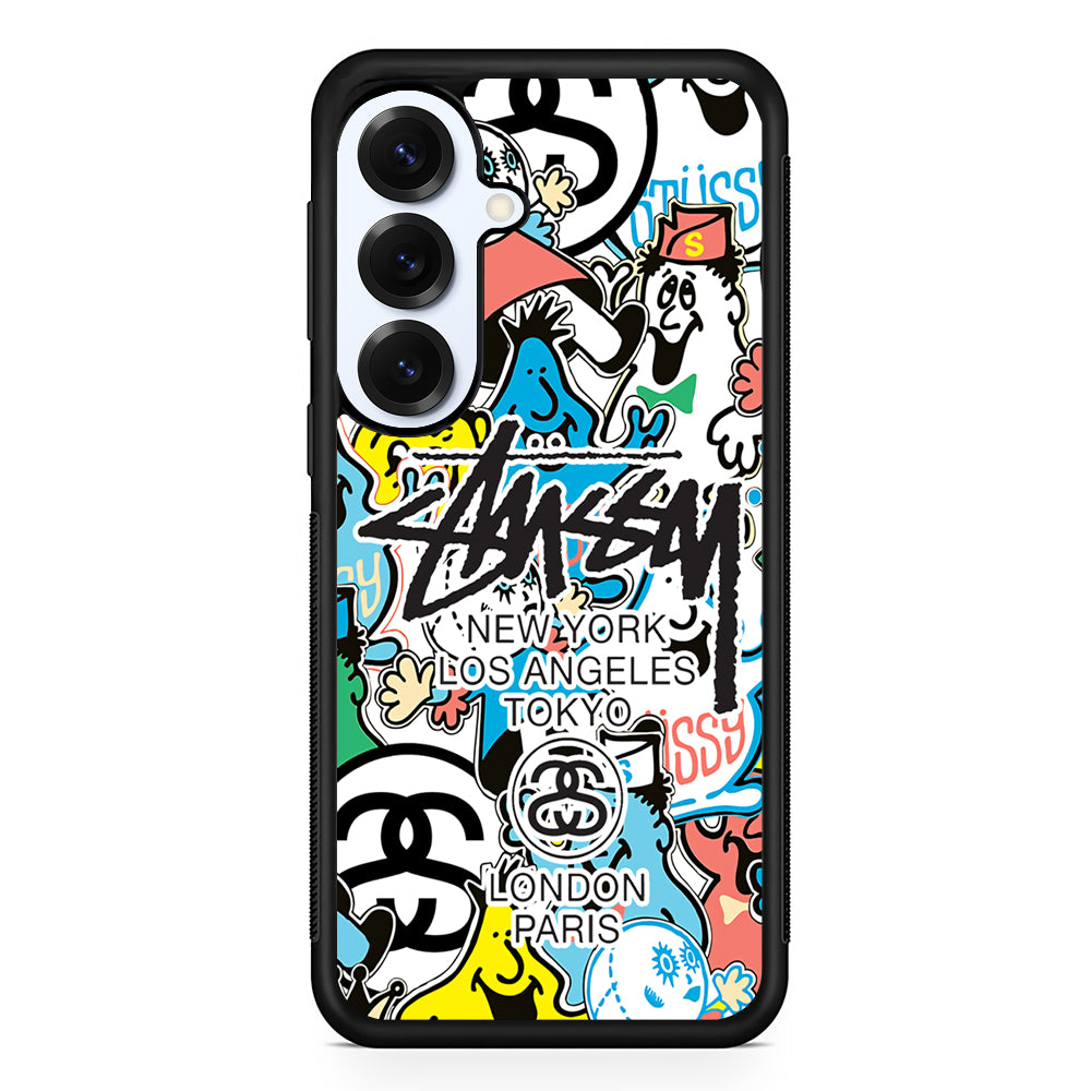 Stussy Doodle Doll Samsung Galaxy S25 Plus Case | Slim Rubber Case for Samsung Galaxy S25 Plus