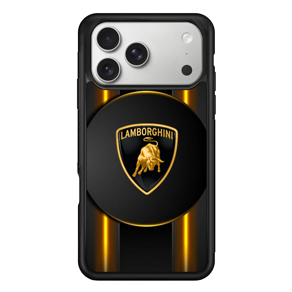 Lamborghini Light Up The Darkness iPhone 17 Pro Case | Slim Protective Case for iPhone 17 Pro