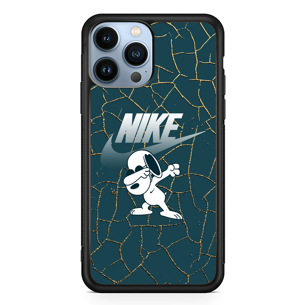 Nike and Snoopy Snoop Dab 2D Rubber Phone Case | Slim Protective Phone Case