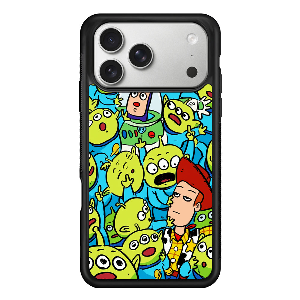 Toy Story and Aliens iPhone 17 Pro Case | Slim Rubber Case for iPhone 17 Pro