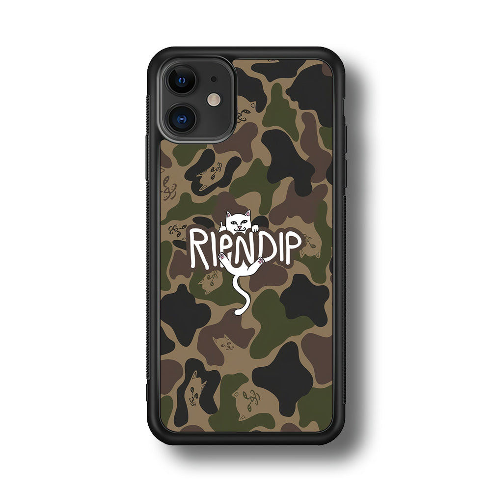 Rip N Dip Green Camo iPhone 12 Case | Slim Rubber Case for iPhone 12
