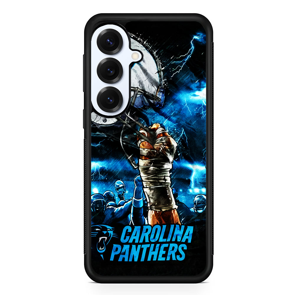 Carolina Panthers Art Samsung Galaxy S25 Plus Case | Slim Rubber Cover for Samsung Galaxy S25 Plus