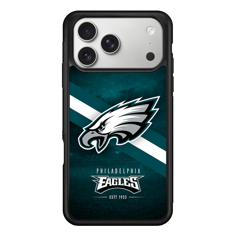 Philadelphia Eagles Logo iPhone 17 Pro Case | Slim Rubber Case for iPhone 17 Pro