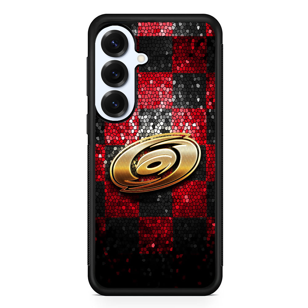Carolina Hurricanes Glitter Samsung Galaxy S25 Plus Case | Slim Rubber Cover for Samsung Galaxy S25 Plus