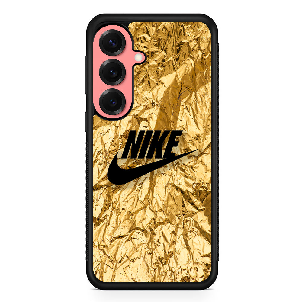 Nike Gold Paper Samsung Galaxy S25 Case | Slim Protective Cover for Samsung Galaxy S25