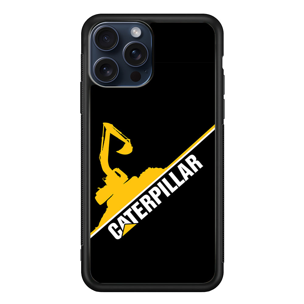 Caterpillar Built to Conquer iPhone 15 Pro Max Case | Slim Rubber Case for iPhone 15 Pro Max
