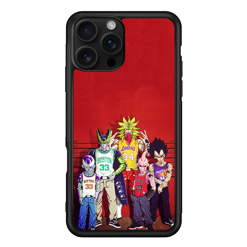 Dragon Ball NBA Style iPhone 16 Pro Case | Durable Protective Case for iPhone 16 Pro