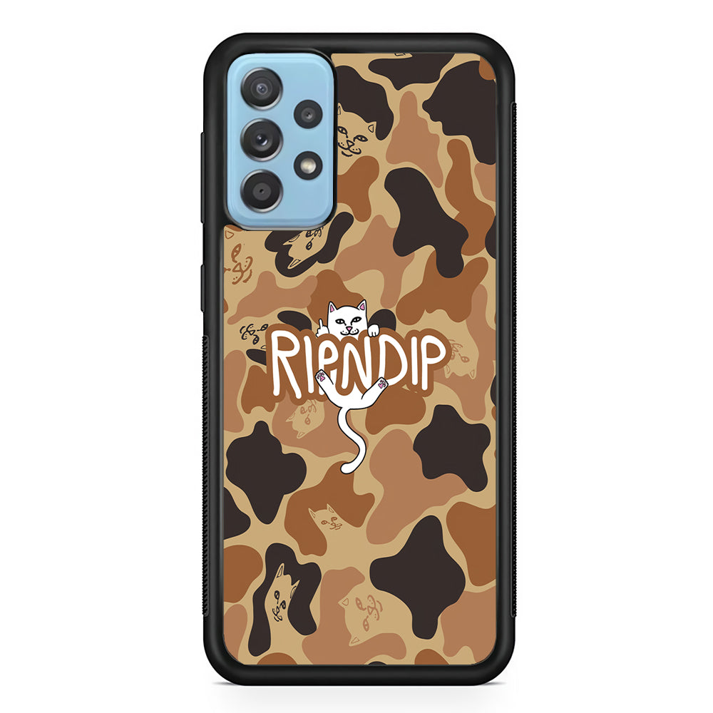 Rip N Dip Brown Camo Samsung Galaxy A72 Case | Slim Rubber Case for Samsung Galaxy A72