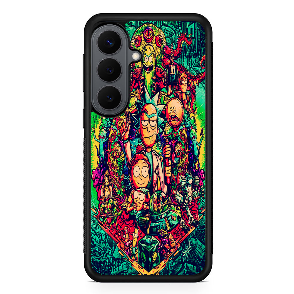 Rick and Morty Cartoon Art Samsung Galaxy S26 Plus Case | Slim Rubber Case for Samsung Galaxy S26 Plus