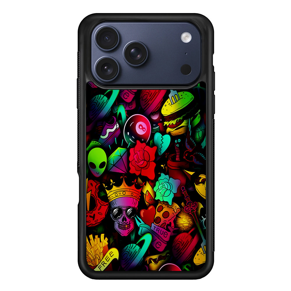 King Life Doodle Artistic iPhone 17 Pro Max Case | Slim Protective Cover for iPhone 17 Pro Max
