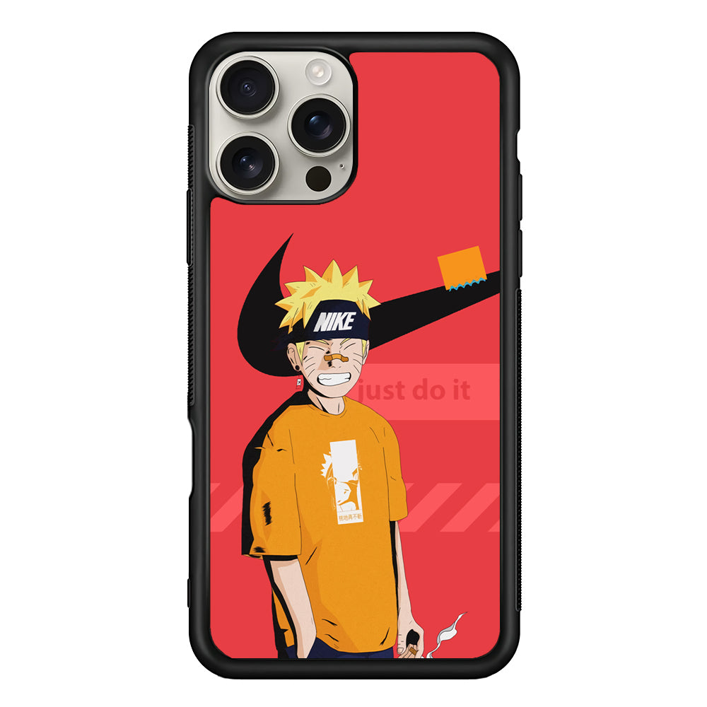 Nike Cover with Naruto iPhone 16 Pro Max Case | Durable Everyday Protective Cover