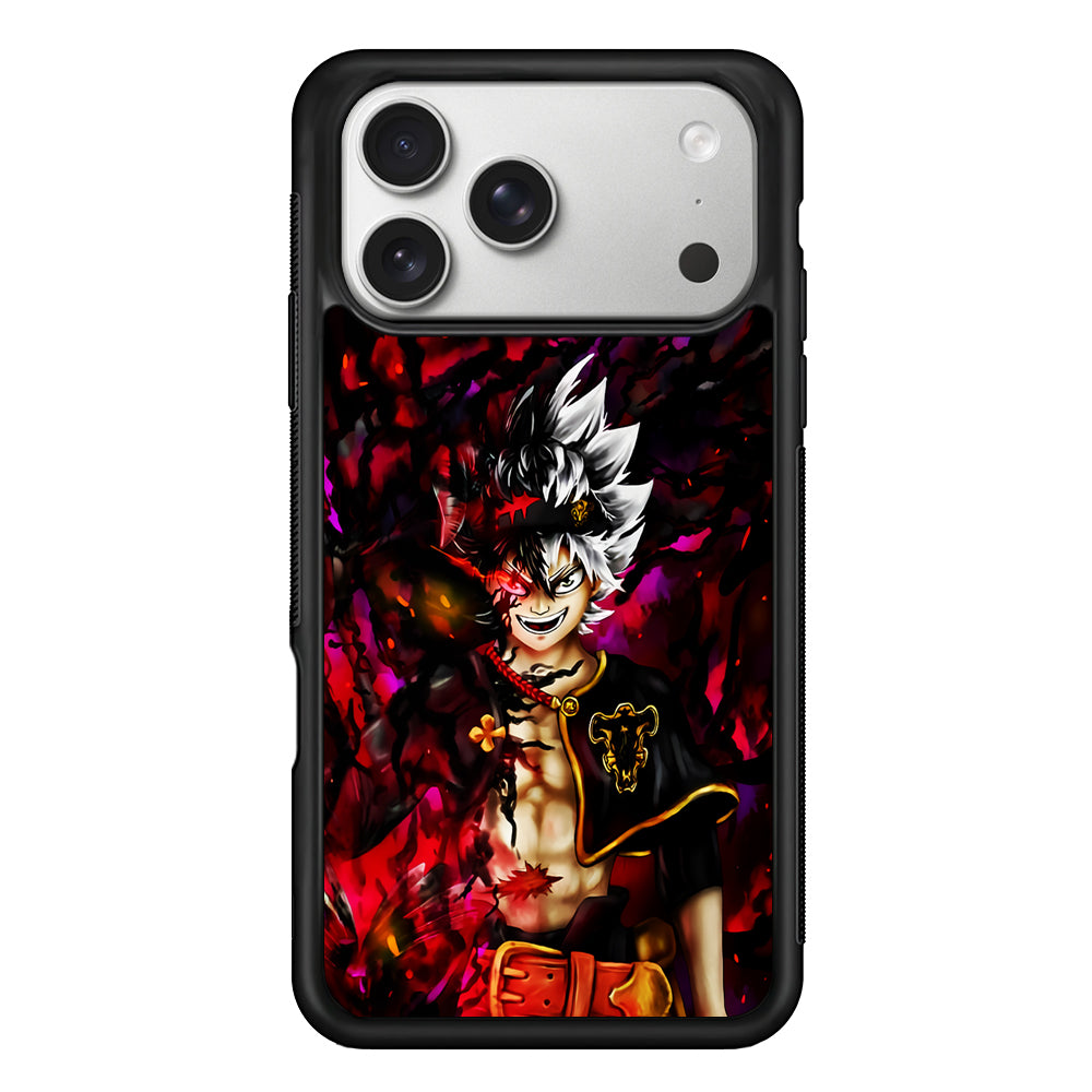 Asta Black Clover Manga iPhone 17 Pro Case | Slim Rubber Case for iPhone 17 Pro