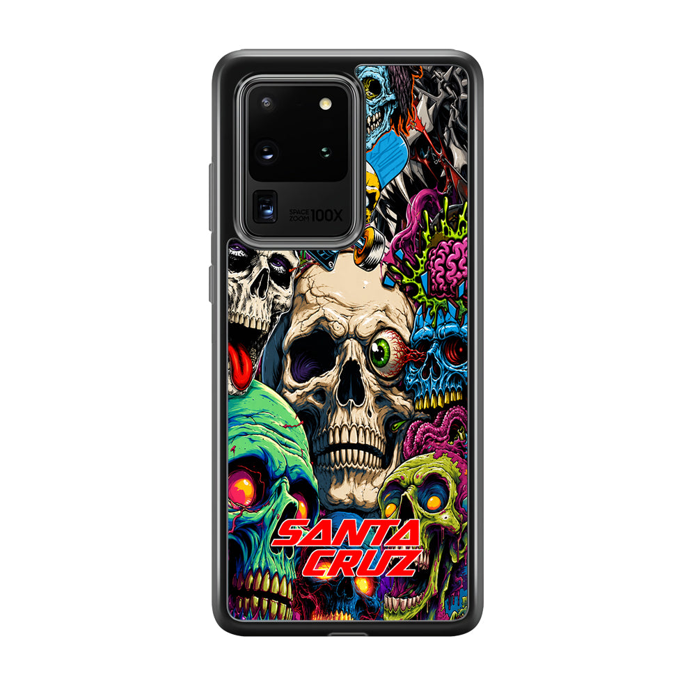Santa Cruz Skateboard Skull Samsung Galaxy S20 Ultra Case | Slim Rubber Case for Samsung Galaxy S20 Ultra