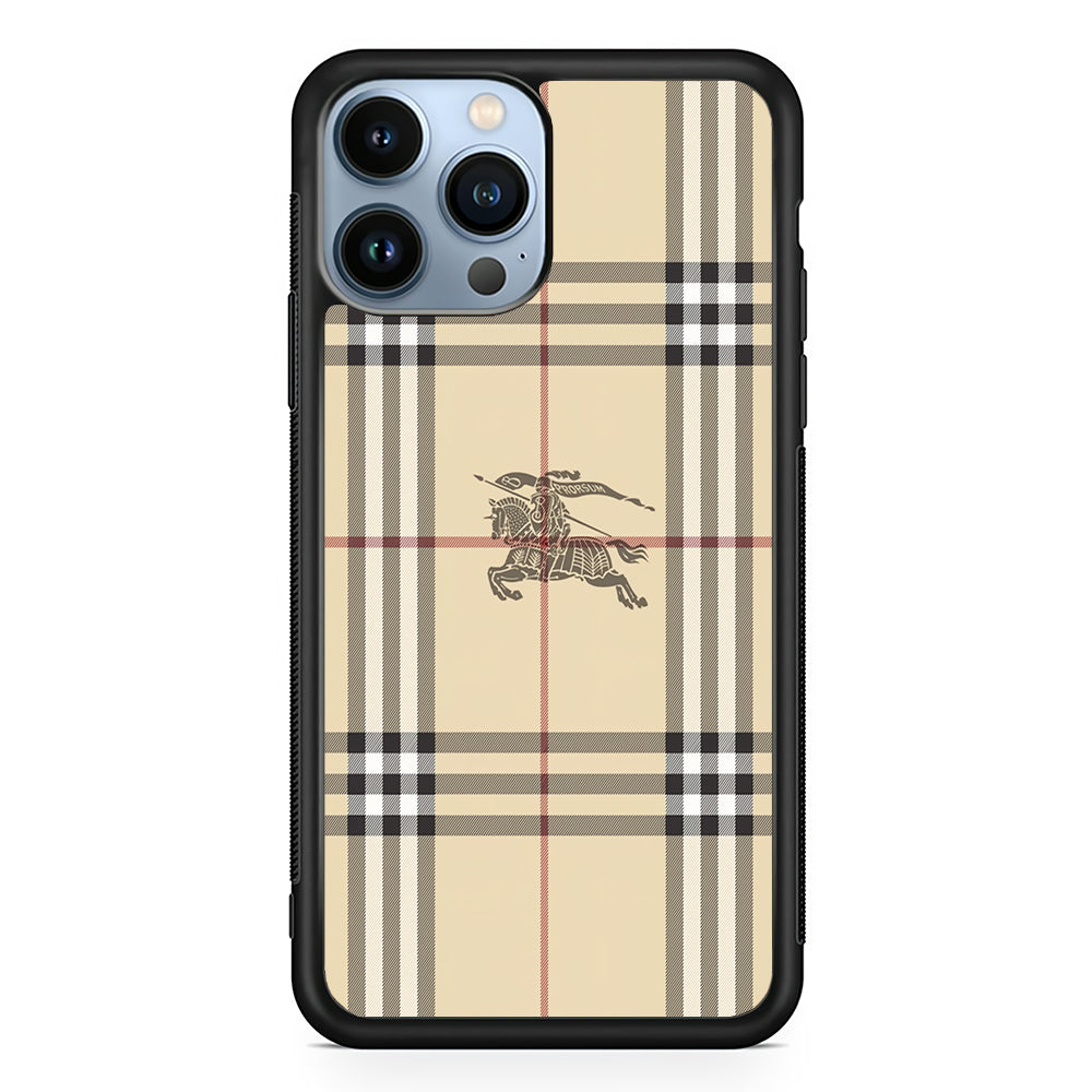Burberry Latte Cream 2D Rubber Phone Case | Durable Phone Case