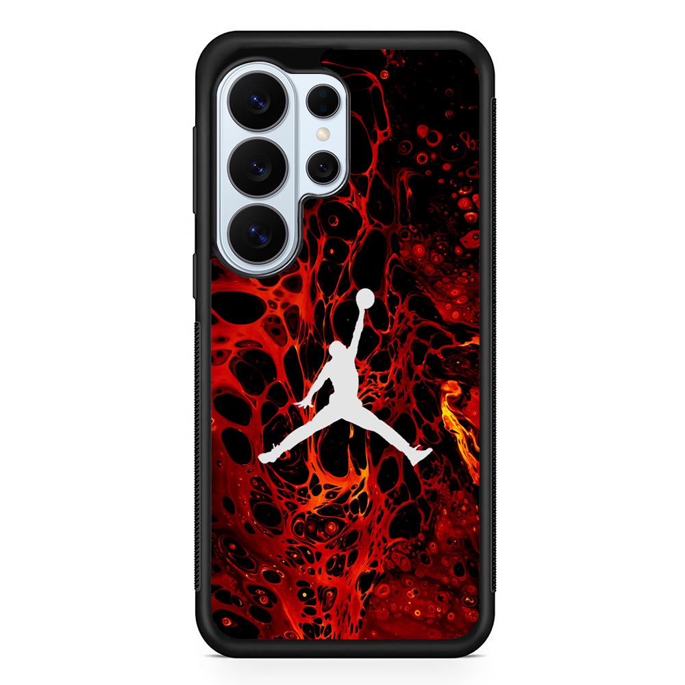Air Jordan Logo Red Liquid Samsung Galaxy S26 Ultra Case | Protective Phone Cover