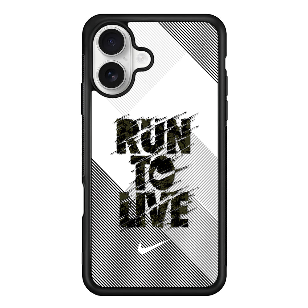 Nike Live Must Run iPhone 16 Plus Case – Slim Fit Protective Phone Case