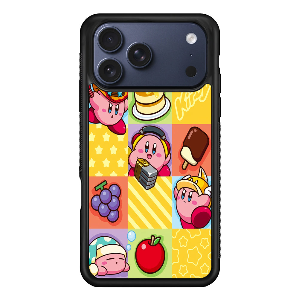 Cute Kirby Collage iPhone 17 Pro Max Case | Slim Protective Cover for iPhone 17 Pro Max
