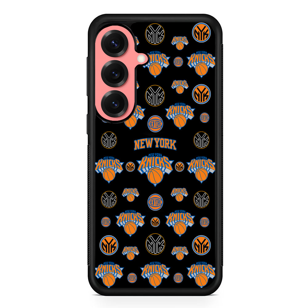 New York Knicks Pattern Samsung Galaxy S25 Case | Protective Case for Samsung Galaxy S25