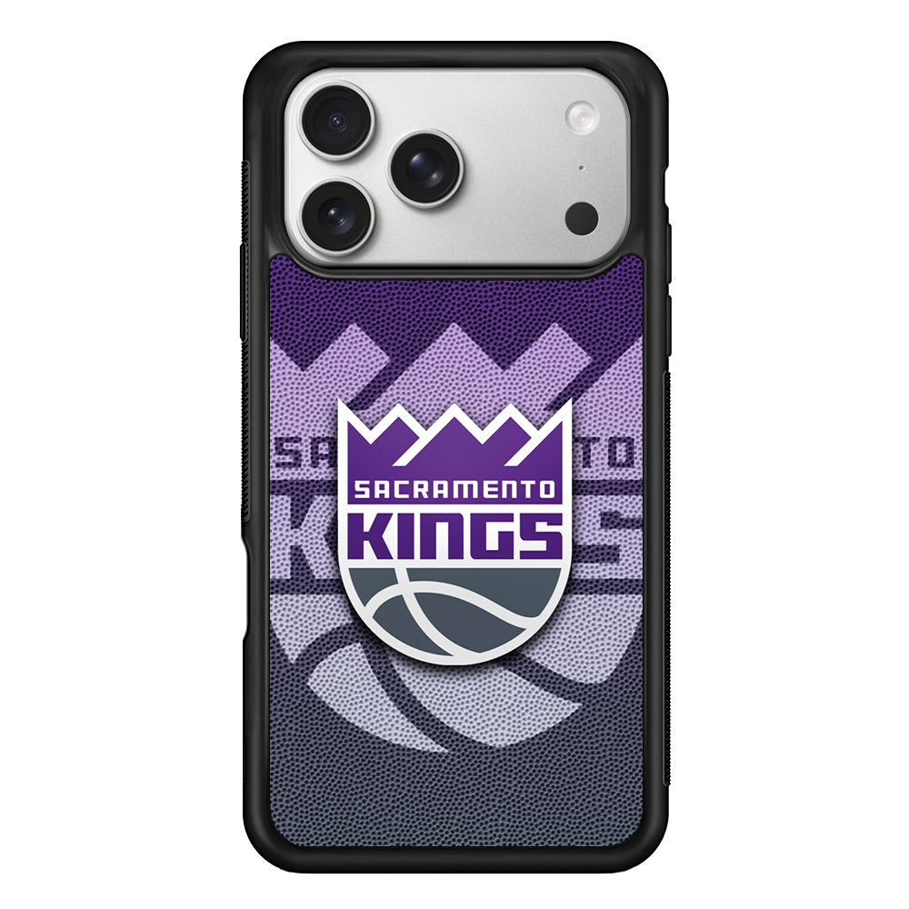 Sacramento Kings Pattern iPhone 17 Pro Case | Slim Rubber Case for iPhone 17 Pro