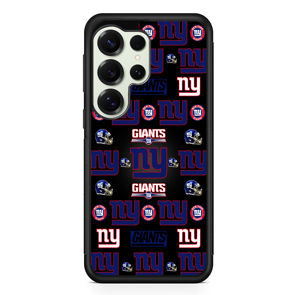 New York Giants Logo Pattern Samsung Galaxy S25 Ultra Case | Durable Rubber Case for Samsung Galaxy S25 Ultra