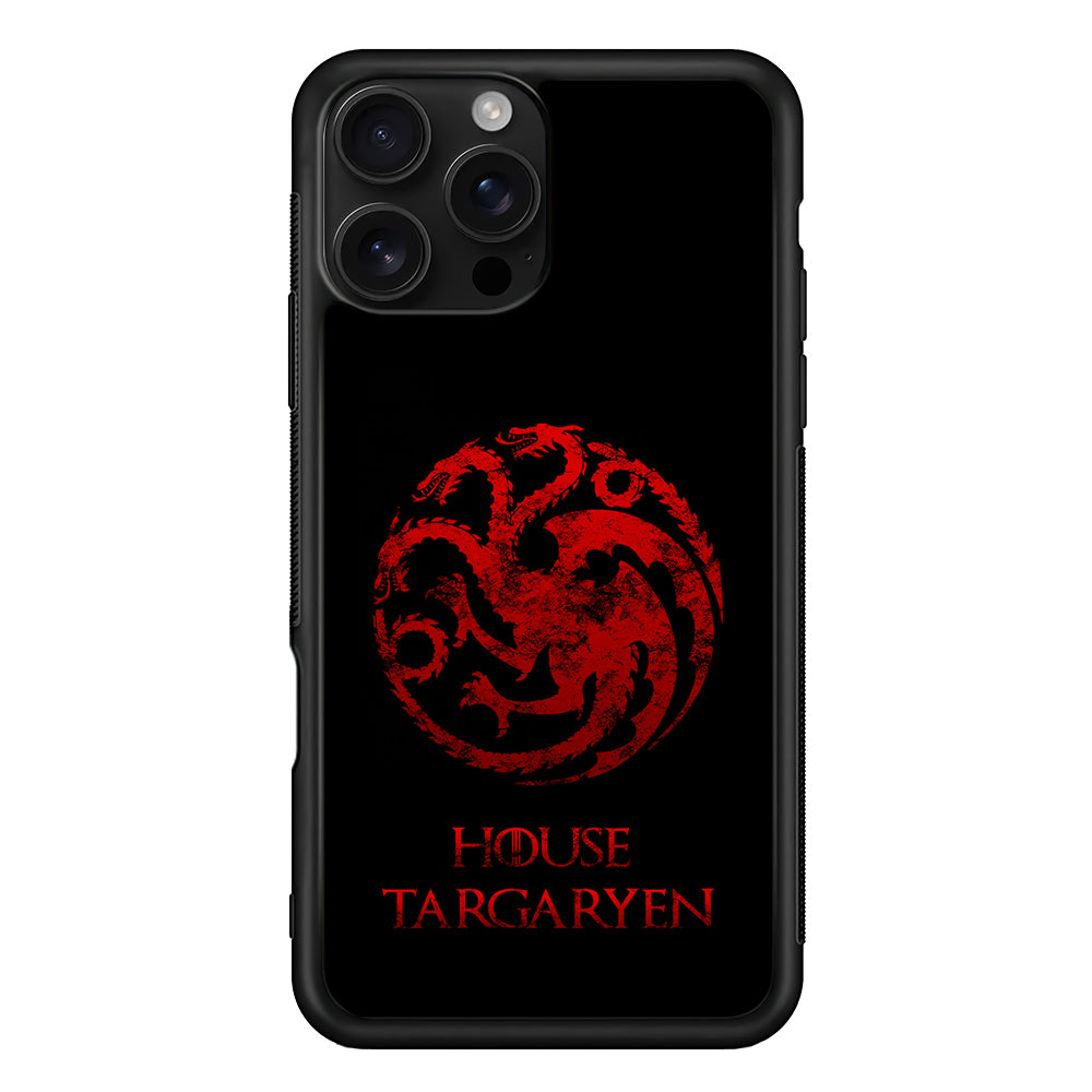 House Targaryen Symbol iPhone 16 Pro Case | Durable Protective Case for iPhone 16 Pro