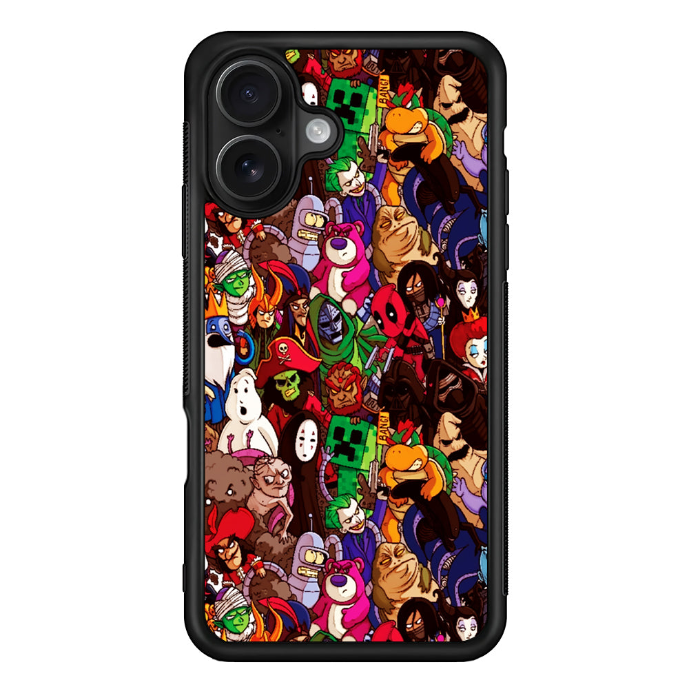 Cartoon Villain Collection iPhone 16 Case - Oxvistore