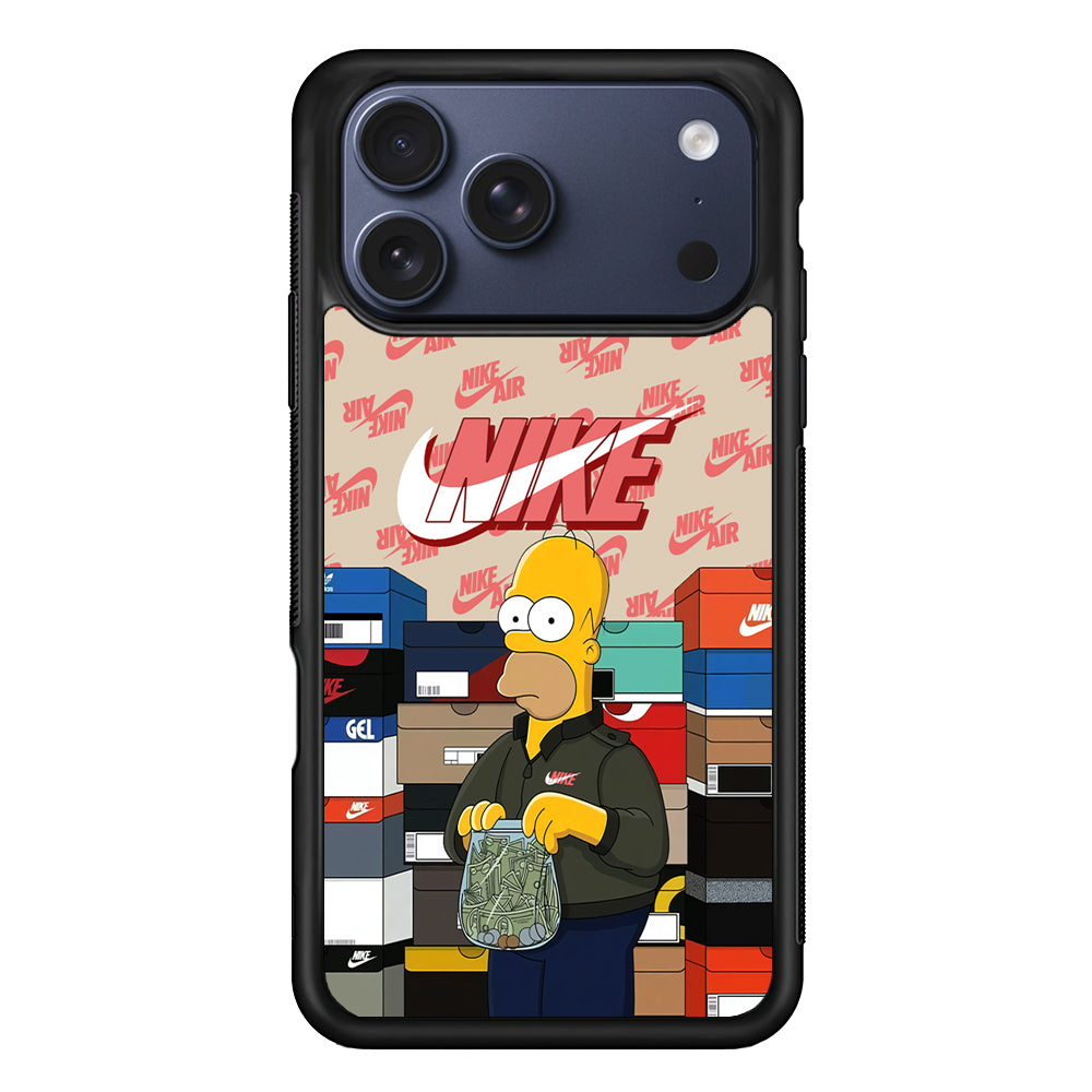 Nike Homer Spend Money iPhone 17 Pro Max Case | Durable Rubber Case for iPhone 17 Pro Max