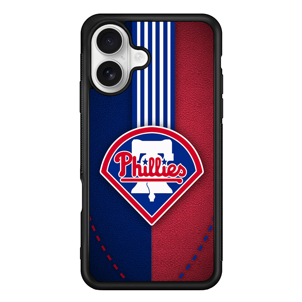 Philadelphia Phillies Logo iPhone 16 Plus Case | Durable Protective Rubber Cover