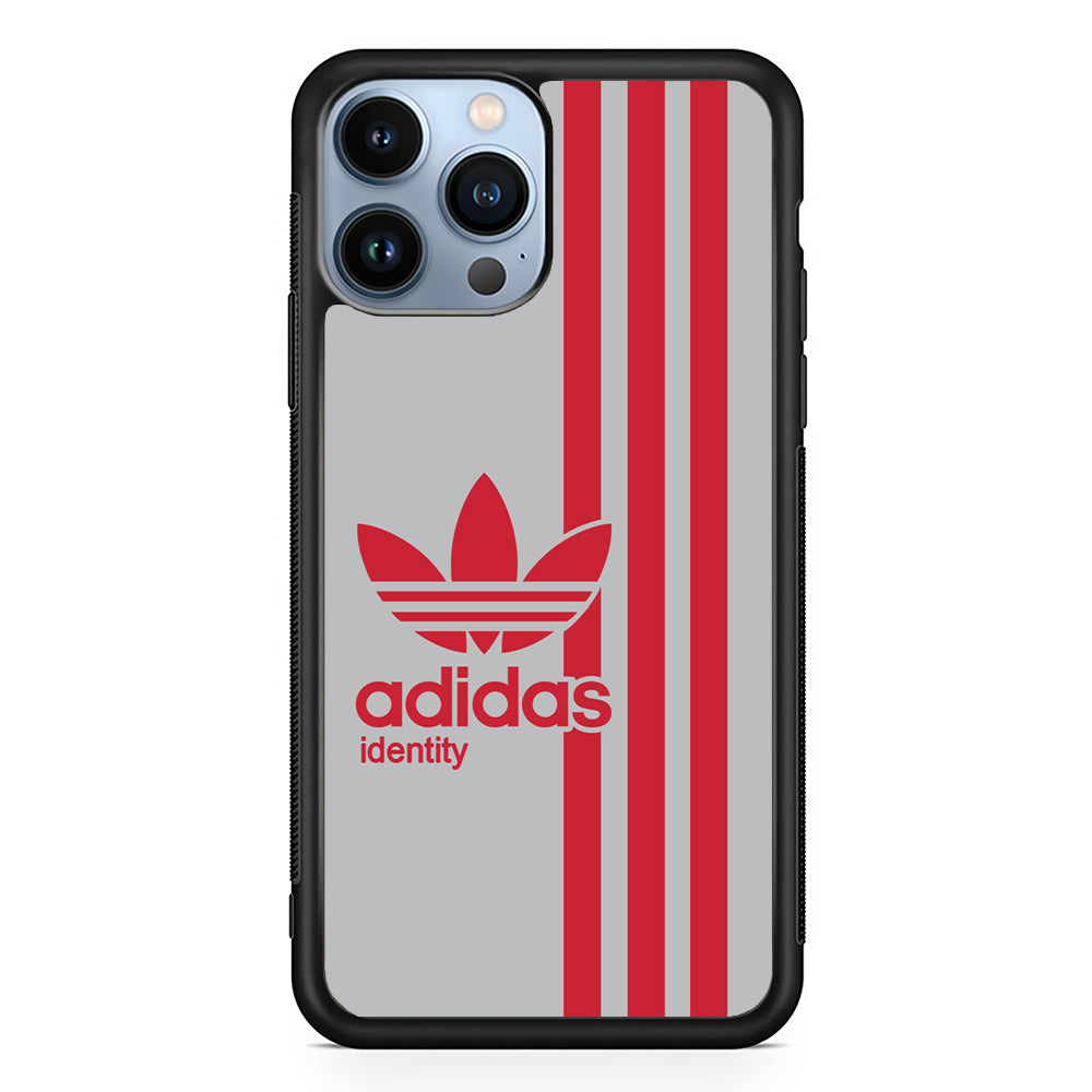 Adidas Red Identity 2D Rubber Phone Case | Slim Protective Phone Case