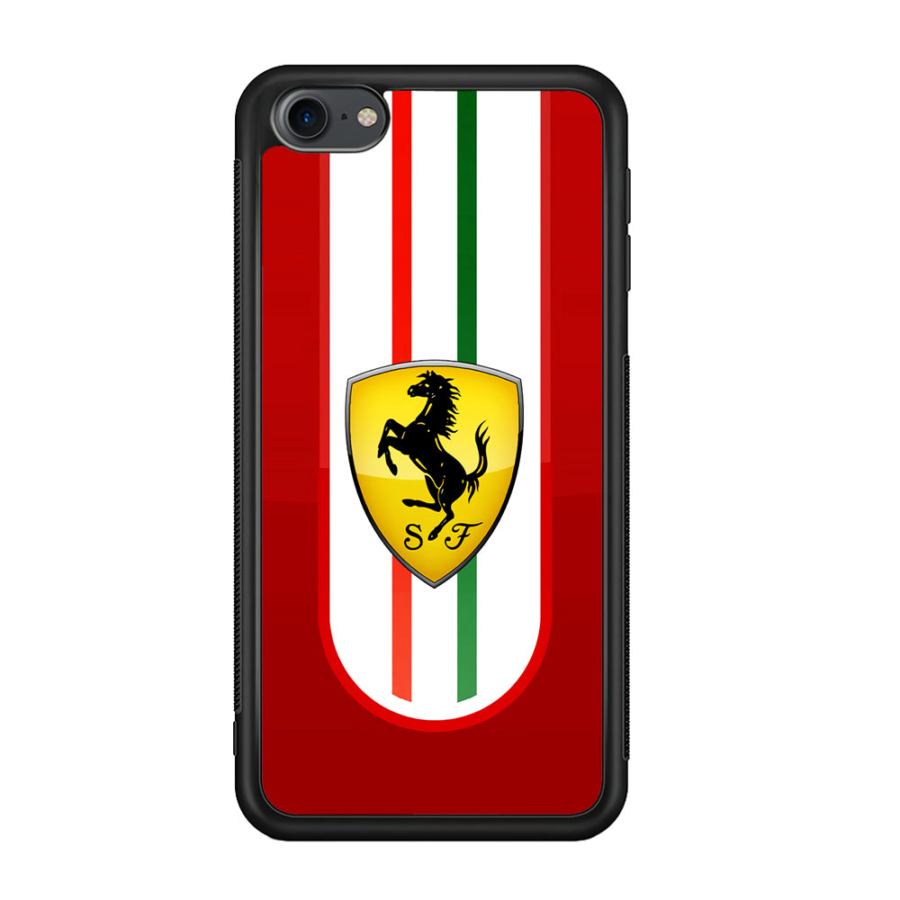 Ferrari Logo Red iPod Touch 6 Case | Slim Rubber Case for iPod Touch 6