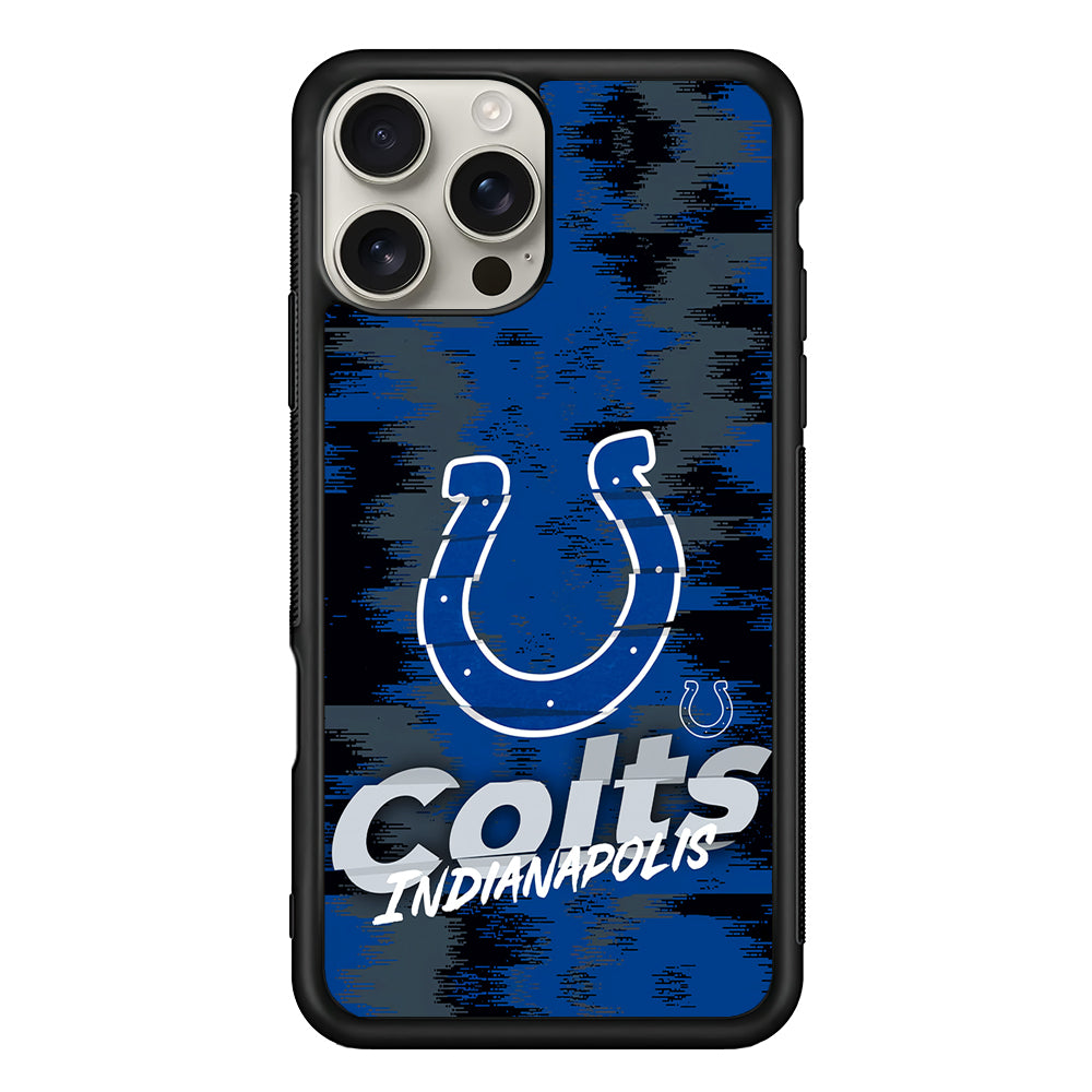 Indianapolis Colts Abstract Color iPhone 16 Pro Max Case | Stylish Protective Case for iPhone 16 Pro Max