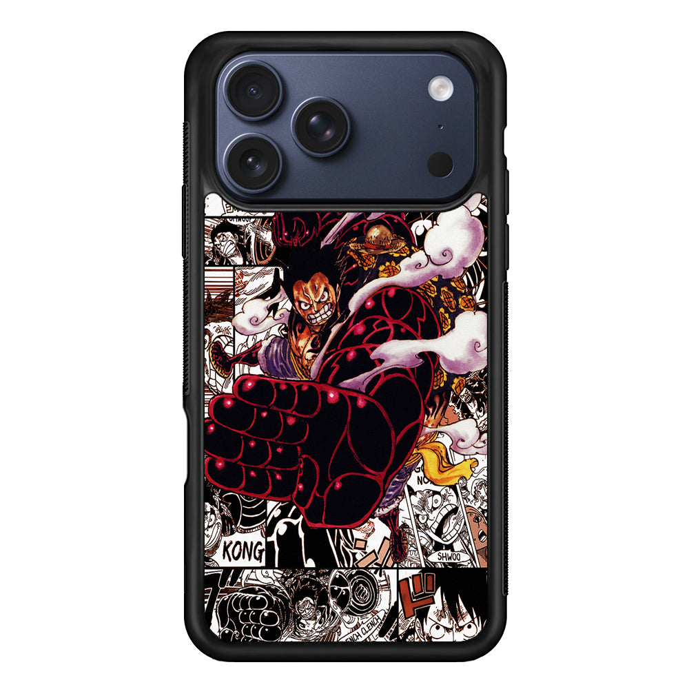 One Piece Luffy Gear 4 Comic iPhone 17 Pro Max Case | Slim Protective Cover for iPhone 17 Pro Max