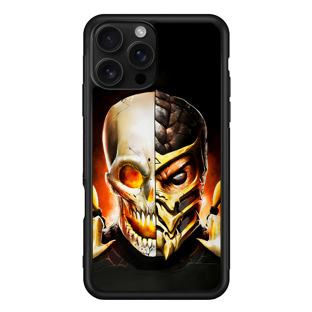 Scorpion Face Mortal Kombat iPhone 16 Pro Case | Durable Protective Case for iPhone 16 Pro