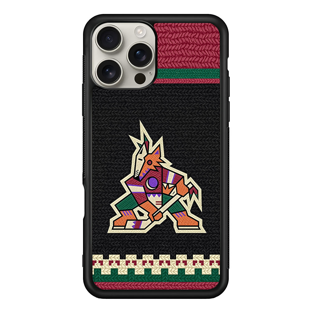 Arizona Coyotes Pattern iPhone 16 Pro Max Case | Stylish Protective Case for iPhone 16 Pro Max