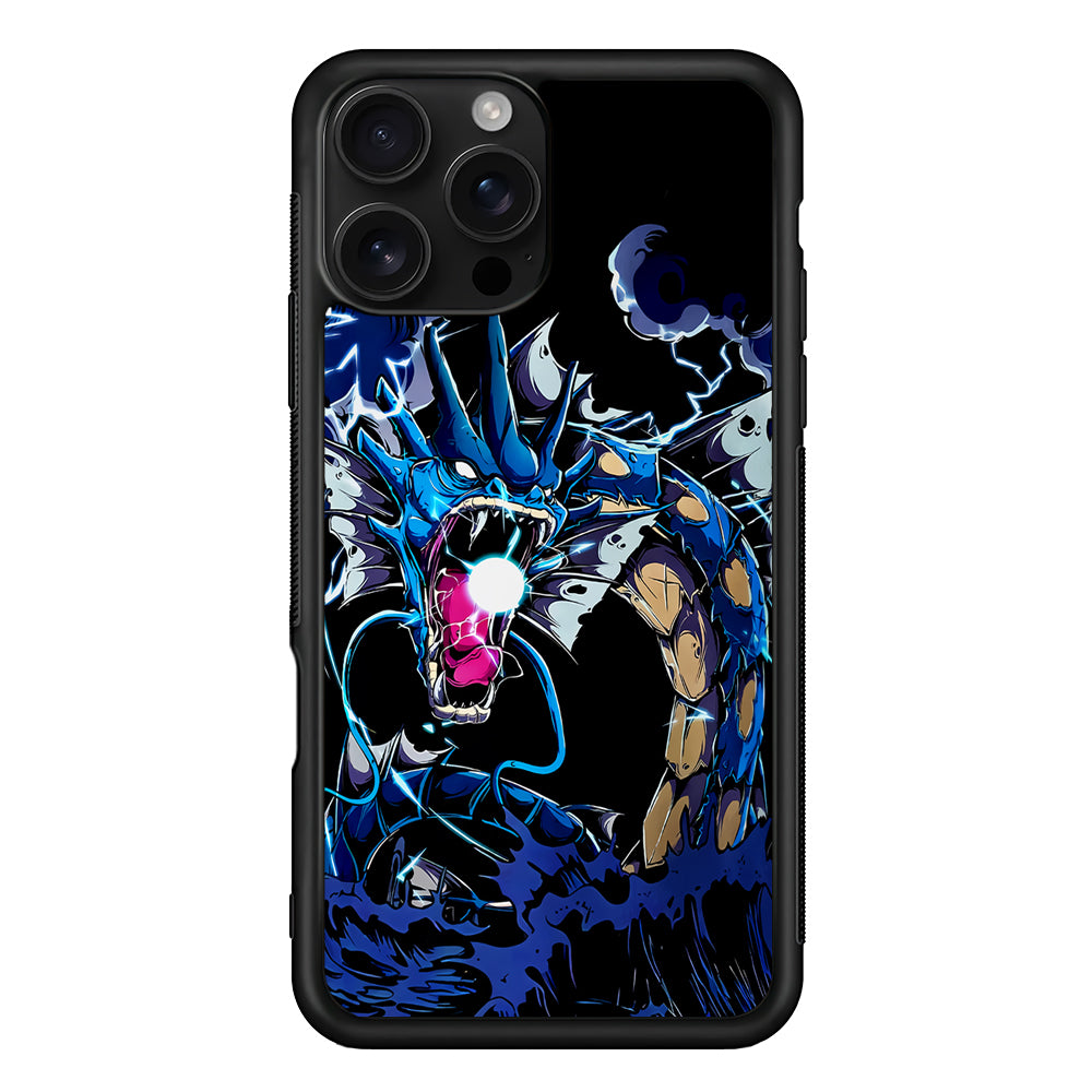 Pokemon Water Gyarados iPhone 16 Pro Case | Durable Protective Case for iPhone 16 Pro