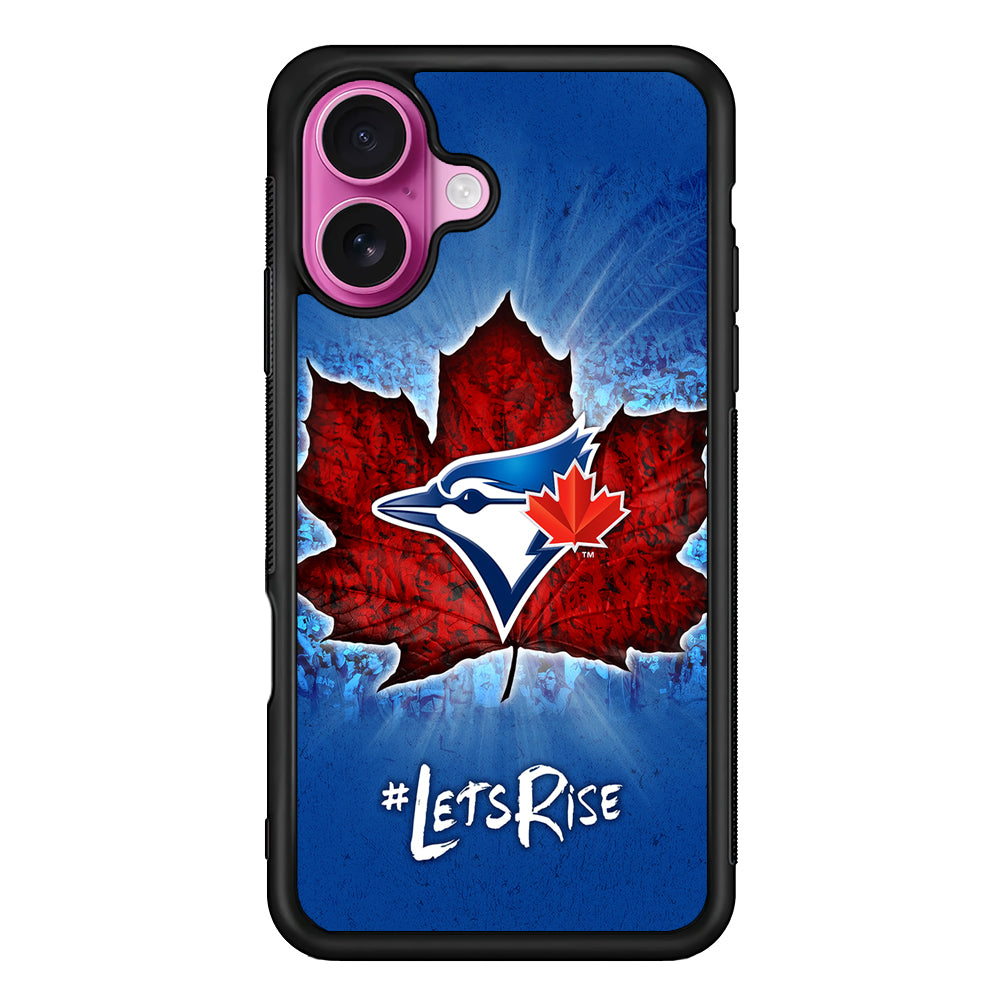 Toronto Blue Jays Lets Rise iPhone 17 Case | Slim Protective Rubber Phone Cover