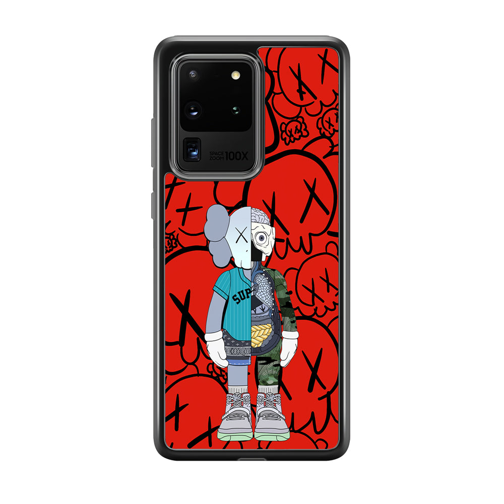 Kaws Graffiti Red Samsung Galaxy S20 Ultra Case | Slim Rubber Case for Samsung Galaxy S20 Ultra