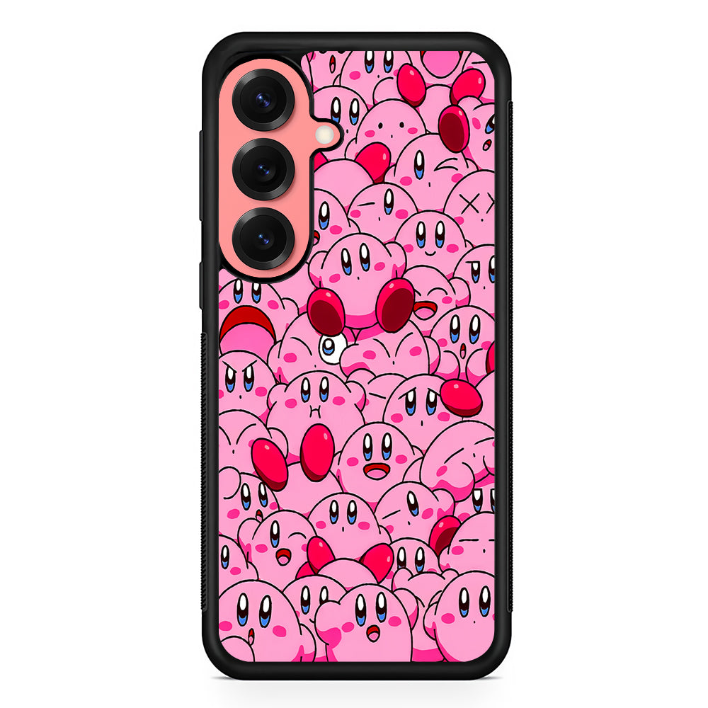 Cute Kirby Pink Aesthetic Samsung Galaxy S25 Case | Protective Case for Samsung Galaxy S25