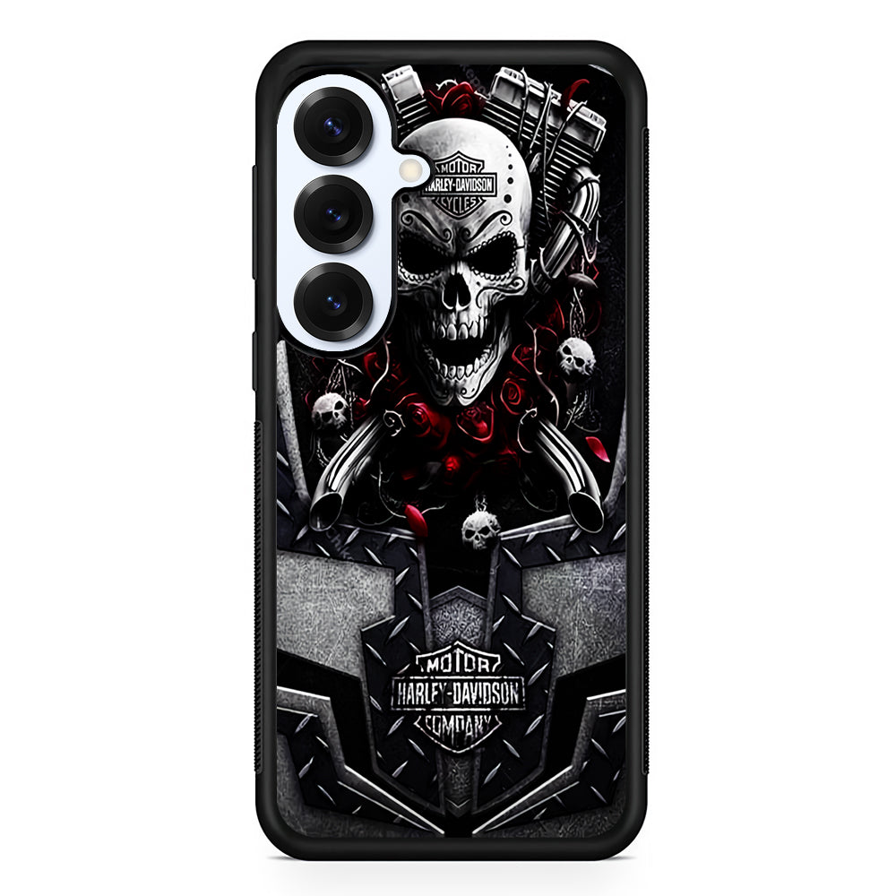 Harley Davidson Skull Art Samsung Galaxy S25 Plus Case | Durable Samsung Galaxy S25 Plus Phone Case