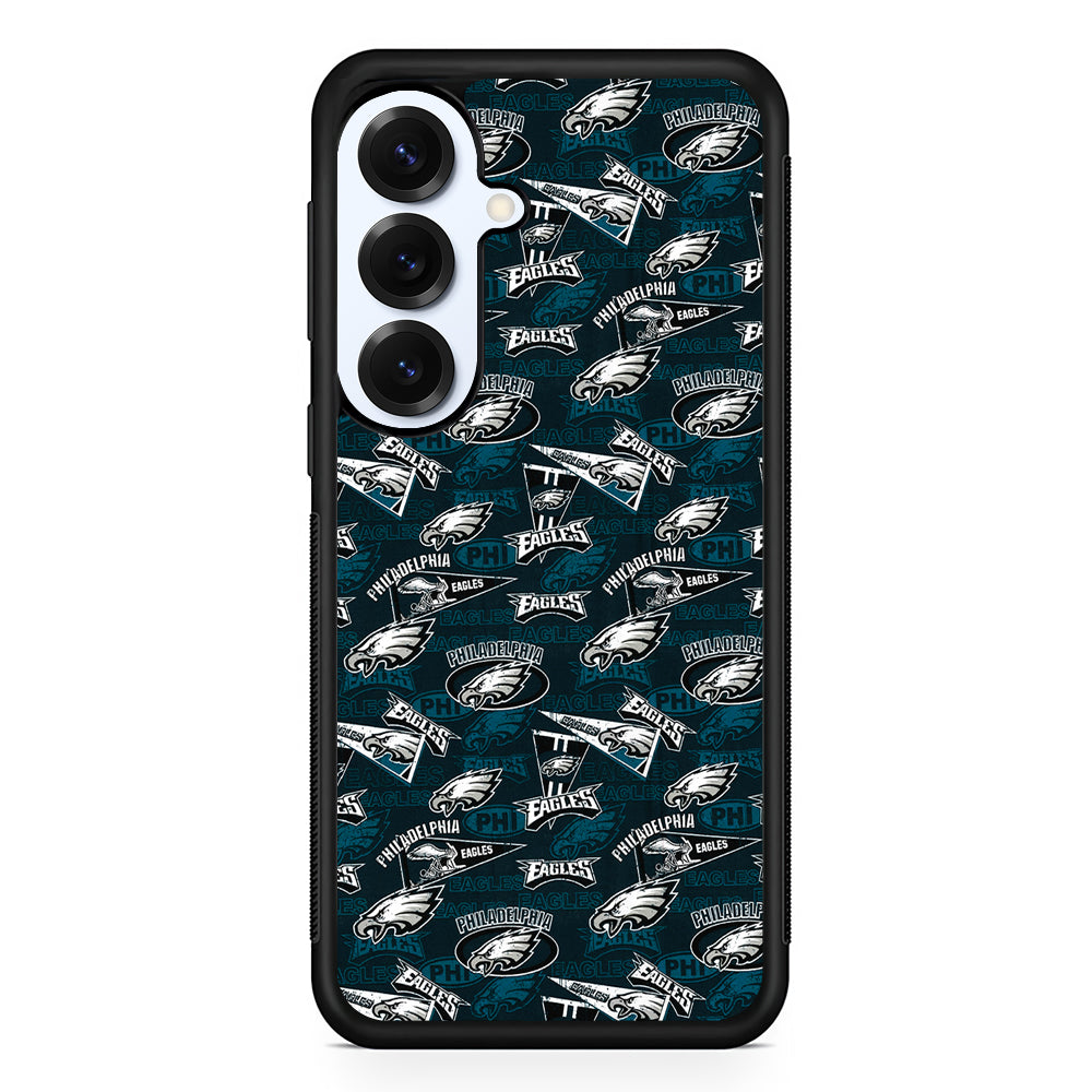 Philadelphia Eagles Patterns Samsung Galaxy S25 Plus Case | Slim Rubber Cover for Samsung Galaxy S25 Plus