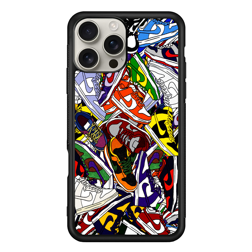 Cartoon Sneaker Nike iPhone 16 Pro Max Case | Durable Everyday Protective Cover